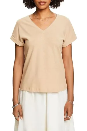 ESPRIT Damen 034ee1k343 T-Shirt, , Large