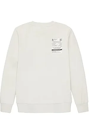TOM TAILOR Jungen 1038269 Sweatshirt mit Print, 32257-greyish White, 176