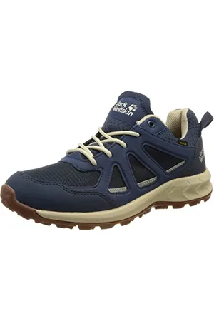 Jack Wolfskin Damen Woodland 2 Texapore Low W Sneaker, Dark Blue/Beige, 37 EU