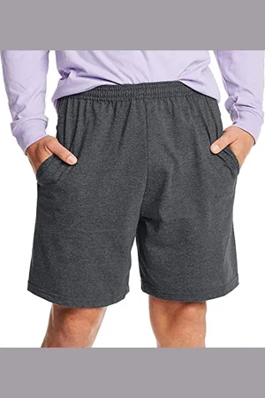 Hanes Herren Jersey Cotton with Pocket Shorts, , Groß
