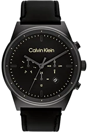 Calvin Klein Multi Zifferblatt Quarz Uhr für Herren Kollektion CK Impressive mit Edelstahl- oder Lederarmband