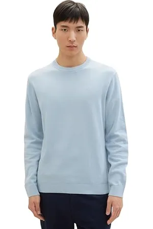 TOM TAILOR Herren Basic Crewneck Pullover aus Baumwolle, , XXXL