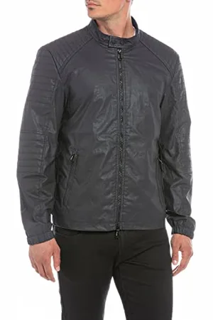 Replay Herren Jacke mit Reißverschluss, Deep Blue 910 (Blau), M