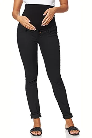 Mama;licious Damen Mljuliane Slim Pant - Noos Umstandshose, Black, 28W 32L EU
