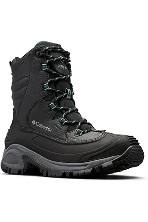 Columbia Bugaboot III WP wasserdichte Schneestiefel für Damen, Schwarz (Black x Pacific Rim), 36.5 EU