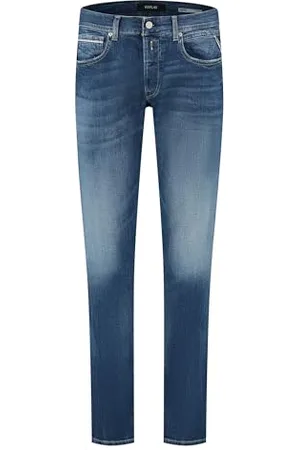 Replay Herren Jeans Grover Straight-Fit Bio, (Blau), 29W / 30L