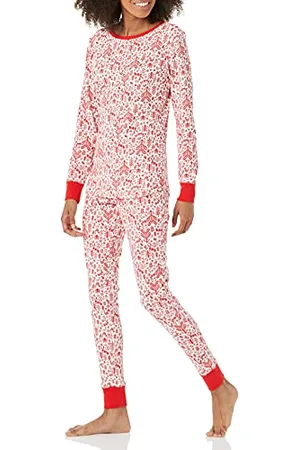 Amazon Damen Pyjamaset aus Baumwolle, Gute Passform - Auslauffarben, , 6XL Große Größen