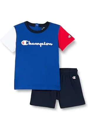 Champion Legacy Retro Sport TD - Colorblock Crewneck T-shirt & Shorts Anzug