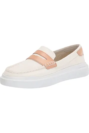 Cole Haan Damen Grandpro Rally Canvas Loafer Sneaker, Elfenbeinfarbenes Segeltuch, Natur, 38 EU