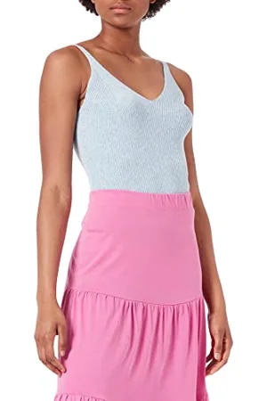ONLY Damen Onllina S/L KNT Noos Top, Cashmere Blue, L EU