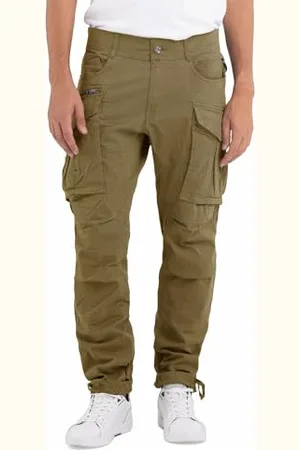 Replay Herren Cargo-Hose Joe Comfort-Fit aus Komfort Baumwolle, (Grün), 40W / 34L