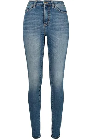 Urban classics Damen Ladies High Waist Skinny Hose Jeans, , 26/30
