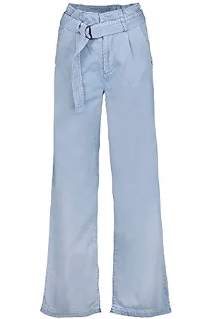 Garcia Damen Pants Non Denim Hose, Blue Grey, XL
