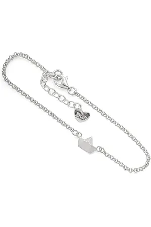 DUR Damen Erbsarmband aus 925er Sterling- mit Muschel , Länge: 16,5 cm, A1742
