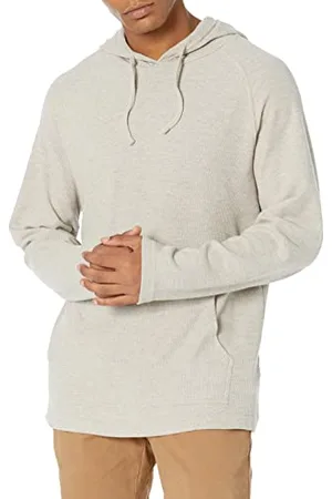 Amazon Herren Langärmeliger Thermo-Kapuzenpullover aus Flammgarn (Früher Goodthreads), , L Tall