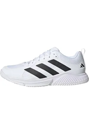 adidas Herren Court Team Bounce 2.0 Shoes Schuhe, Cloud White/Core Black/Cloud White, 42 2/3 EU