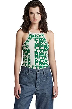 G-Star RAW Damen Printed Tank Top Cropped Ultra Slim
