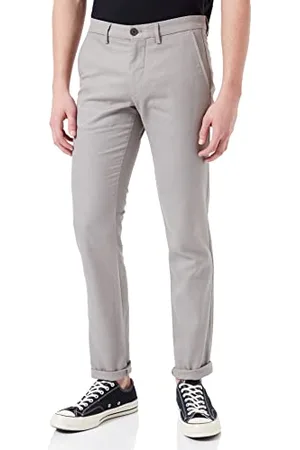 Tommy Hilfiger Herren Bleecker Chino Basket Weave Hose, silberfarben antik-Optik, 33W x 36L