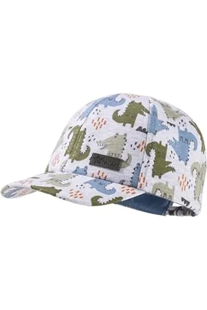 Sterntaler Basecap Krokodile - Jungen Baseball Cap aus Singlejersey mit Krokodil Druck - Sommer Cappy elastisch mit Gummi - sportive Baby und Kinder Schirmkappe, UV-Schutz 50+, , Größe 49