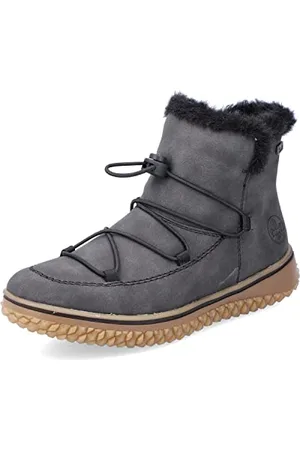 Rieker Damen Winterstiefel Z4278, Frauen Stiefel,Winterschuhe,uebergangsstiefel,Winterboots,fellboots,Fellstiefel,grau (45),38 EU / 5 UK