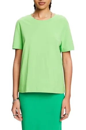 ESPRIT Damen 993ee1k308 T-Shirt, 322/Citrus Green, XXS