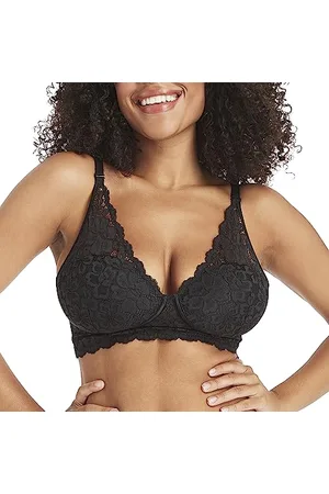 Maidenform Damen Casual Comfort-Convertible Bralette, Black, 80B