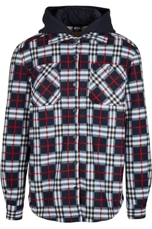 Urban classics Herren TB3975-Hooded Polar Fleece Overshirt Jacken, , S