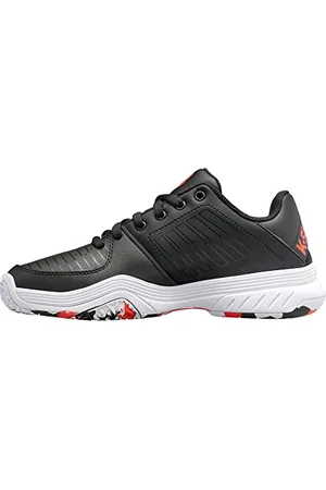 K-Swiss Performance Court Express Omni Tennisschuh, Jet Black/White/Spicy Orange Marble, 37 EU