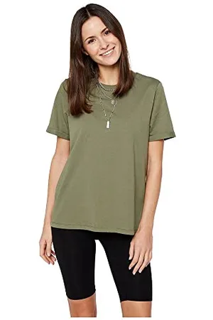 Pieces® Damen Pcria Ss Fold Up Tee Stripes Noos Bc, ,XS