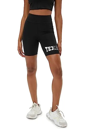 Koton Women High Rise Printed Biker Leggings