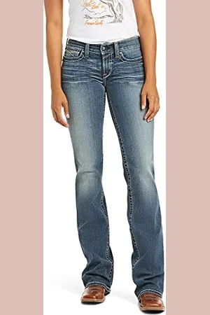 Ariat Damen R.e.a.l. Mittelhohe geradem Bein, gepunktet Jean, , 25