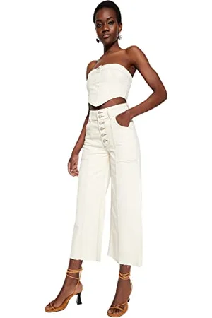 Trendyol Damen High Waist Culotte Jeans, , 62