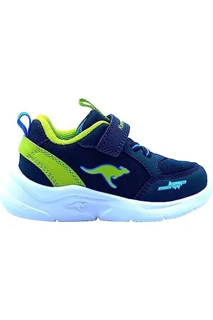 KangaROOS Jungen Unisex Kinder K-NY Chip EV Sneaker, dk Navy/Lime, 21 EU