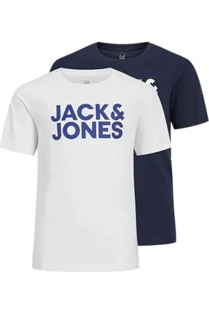 JACK & JONES JUNIOR Jungen Jjecorp Logo Tee Crew Neck 2pk Jnr T Shirt, , 152 EU
