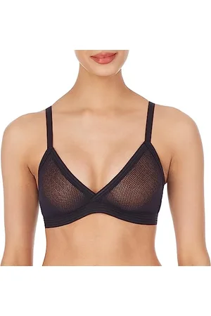 DKNY Damen Sheer Stripe Bralette BH, Durchsichtig, , Medium
