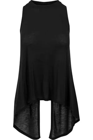 Urban classics Damen TB1509-Ladies Hilo Viscose Top, (Black 7), Small