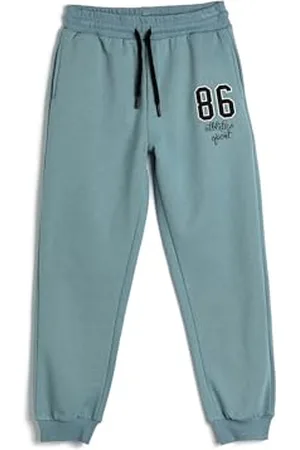 Koton Varsity Jogger Sweatpants Soft Interior Drawstring Pockets
