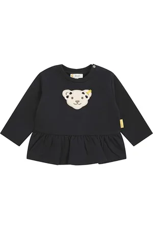 Steiff Sweatshirt EU Größe 56 Navy, Mädchen Langarm-Sweatshirt, Longsleeve für Babys, Pullover langärmelig, Baby-Oberteil, ideales Basic Shirt, bequem und weich, waschmaschinenfest