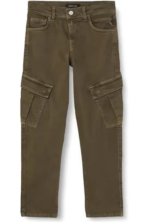 Replay Jungen Jeans mit Stretch, (Grün), 4 Jahre