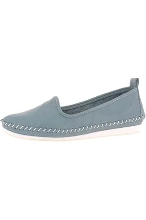 Andrea Conti Damen Mokassin Leder Slipper Ballerina Eyecatcher bequem 0027449, Größe:41 EU, Farbe:
