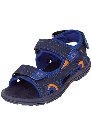Kappa Unisex Kinder Early Ii K Riemchensandalen, Blau (Navy/Orange), 26 EU