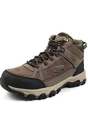 Skechers Herren SELMEN MELANO Trekking Shoes, Chocolate Leather W/Mesh, 41 EU