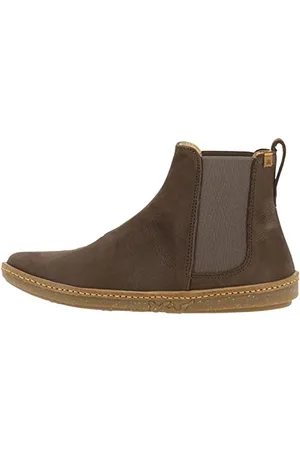 El Naturalista Damen Chelsea Boots Coral, Frauen Stiefeletten,Wechselfußbett,Bootee,Booties,halbstiefel,Kurzstiefel,Brown,37 EU / 4 UK