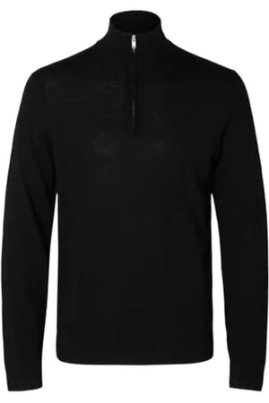 SELECTED Male Half-Zip Pullover 100% Merinowoll