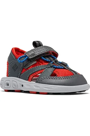 Columbia Childrens Techsun Wave Trekkingsandalen für Unisex Kinder, Grau (Dark Grey x Spicy), 28 EU