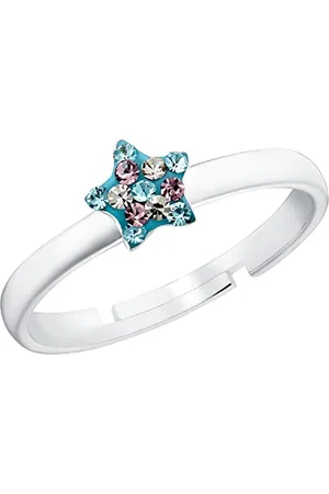 Prinzessin Lillifee Ring 925 Sterling Silber Mädchen Kinder Ringe, mit Preciosa, Multicolor, , Kommt in Schmuck Geschenk Box, 2034004