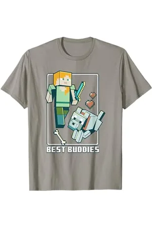 Minecraft Alex and Wolf Best Buddies T-Shirt