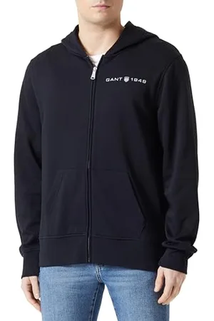 GANT Herren Printed Graphic Full Zip Hoodie Kapuzenpullover, , M EU