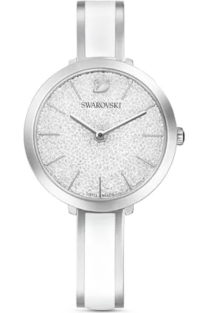 Swarovski Crystalline Delight Uhr, Metallarmband, Weiss, Edelstahl