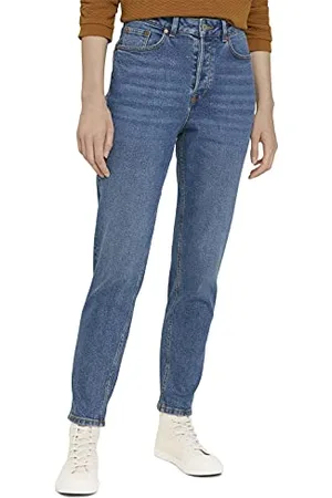 TOM TAILOR Damen Mom Fit Jeans aus Bio-Baumwolle 1027314, , 26